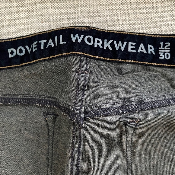 Dovetail Workwear Maven Slim Power Stretch Denim, Size 12/30 - Picture 4 of 10